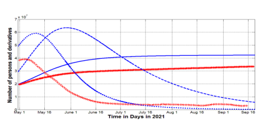 The COVID-19 Pandemic Dynamic in India in the Spring and Summer of 2021